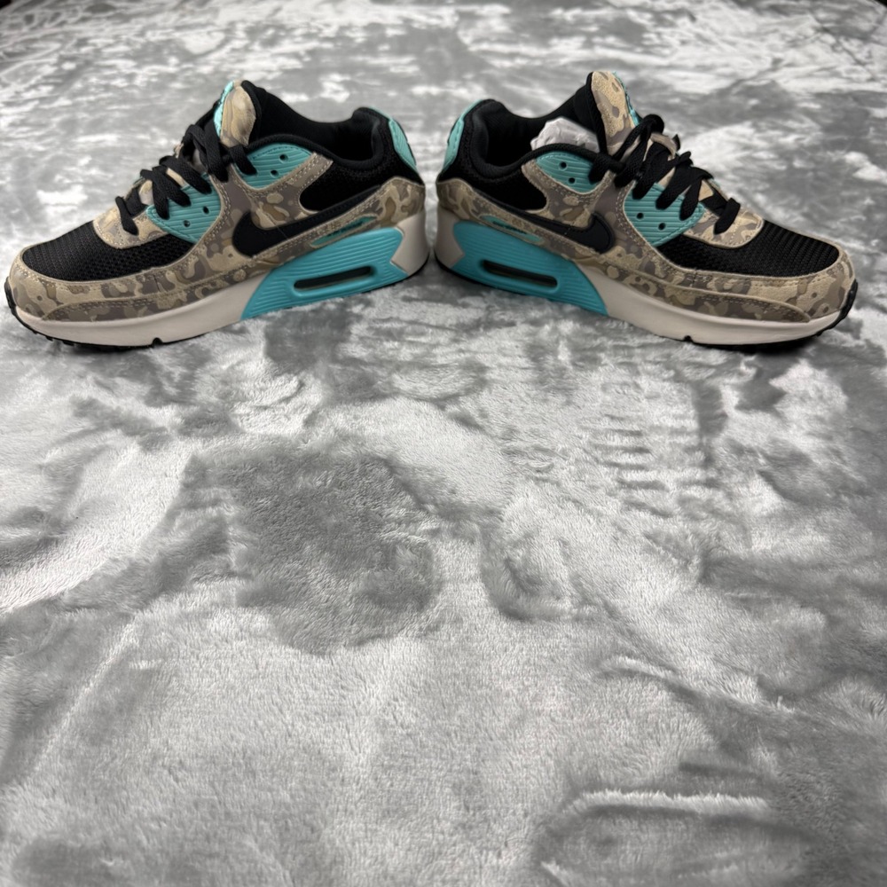 Nike Air Max 90 Desert Camo Teal Black Sneakers IF3092-100 Womens 7.5 Youth 6Y - Picture 13 of 16